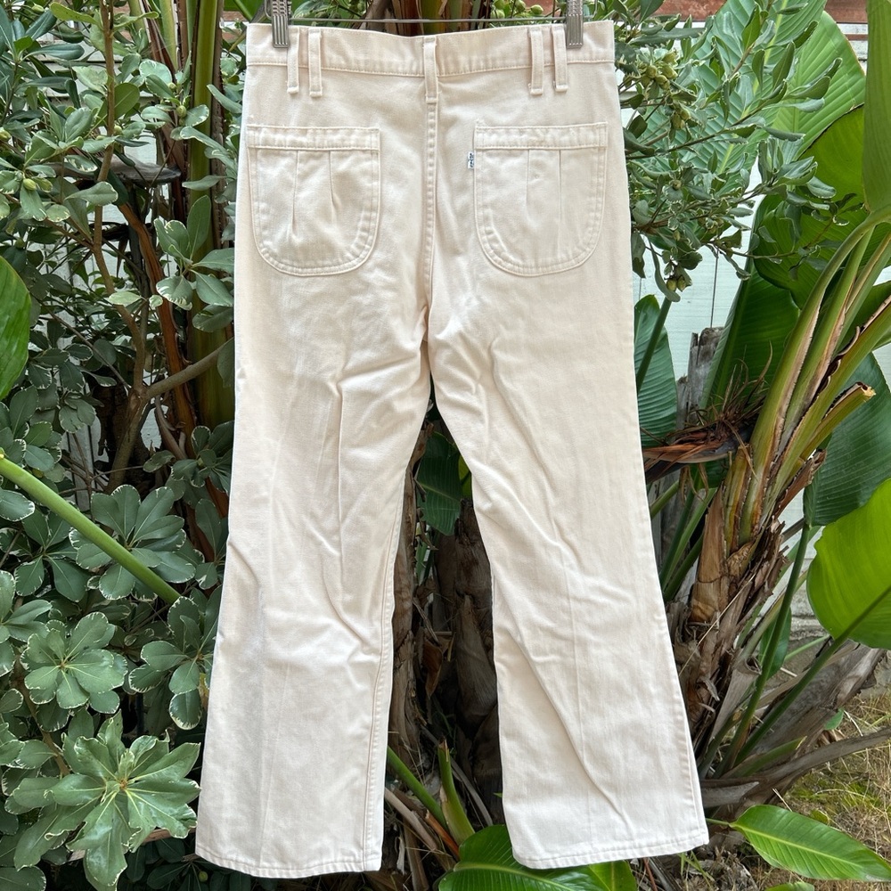 Vintage 1980s Levi’s White Tab Pleated Pants Talon Zipper USA 30x29 - Picture 4 of 8